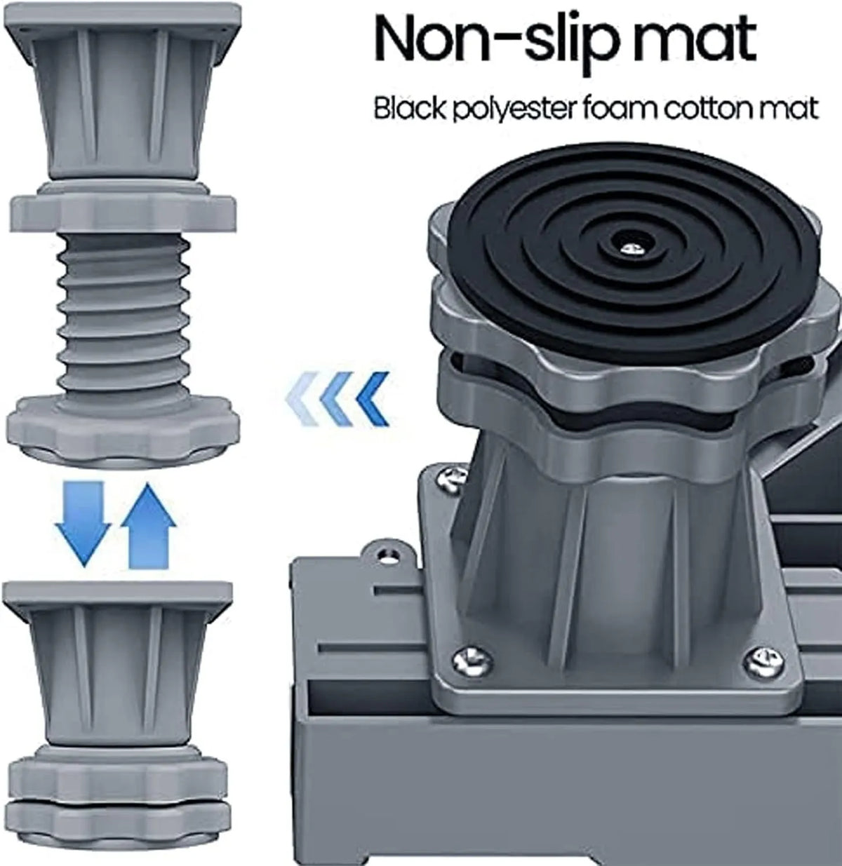 Adjustable Fridge & Washing Machine Stand