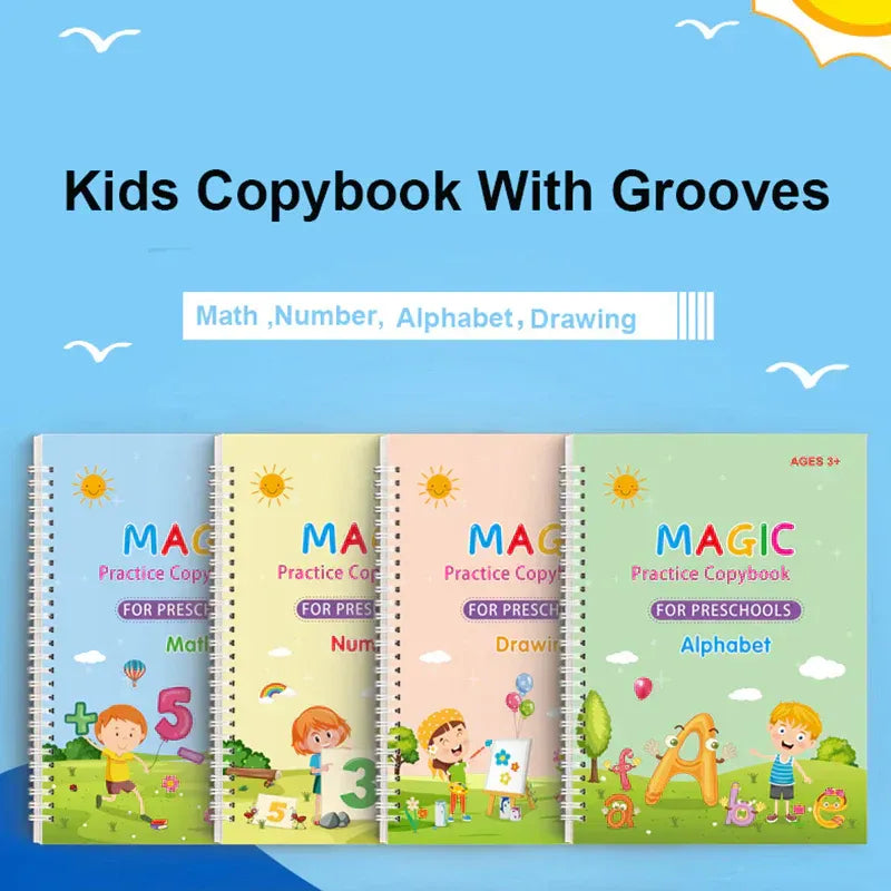 ManaraGO™ Magic Practice Copybook Set (4 Books)